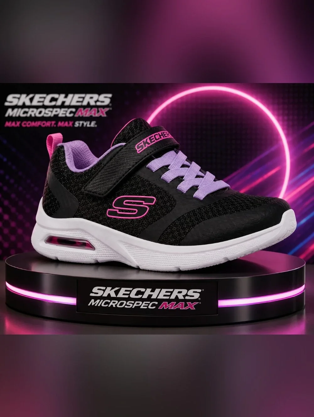 SketchersMicrospec Max - Racer Gal Sneakers-Wide Fit